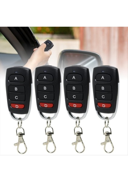 4'lü Evrensel Garaj Kapısı Uzaktan Kumandası Paketi, 433 Mhz (Yurt Dışından) indirimleri