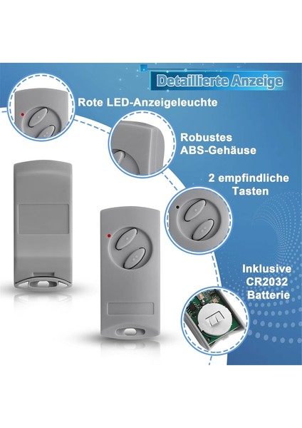 Ecostar RSE2-433, RSC2-433, RSZ1-433, 433MHZ El Tipi Verici Için 2'li Garaj Kapısı Açma Uzaktan Kumandası (Yurt Dışından) indirimleri