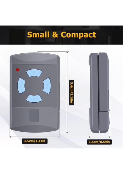 Hormann HSM4-868 HSE2-868 HS4-868 HSM2-868 868MHZ Kapı Açacağı Anahtarlık Için 4 Adet Garaj Kapısı Uzaktan Kumanda Vericisi (Yurt Dışından) fiyatları