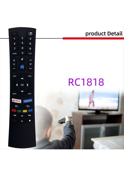 Medion RC1823 RC1822 MD31420 Için RC1818 Uzaktan Kumanda (Yurt Dışından) modelleri