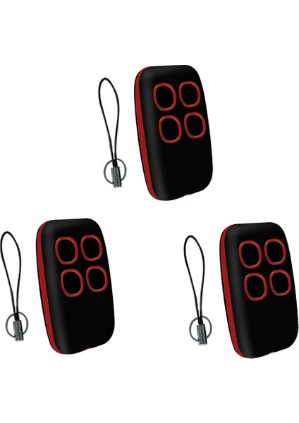 3 Adet 250-913MHZ Garaj Uzaktan Kumandası Çoğaltıcı Çok Frekanslı Kopyalama Uzaktan Kumandası Evrensel Kapı Açacağı Kırmızı (Yurt Dışından)