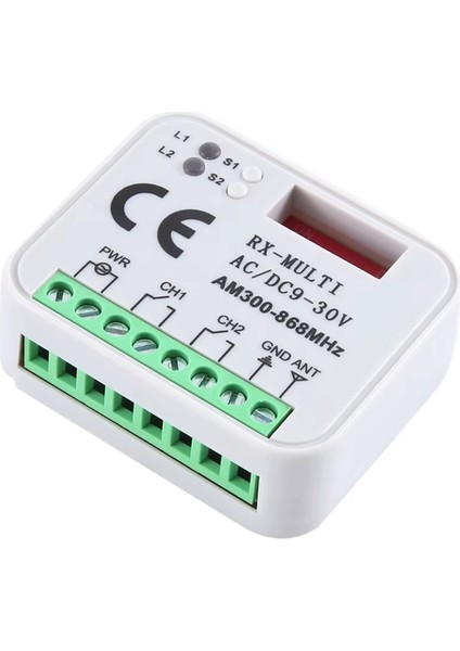 Evrensel Garaj Kapısı Uzaktan Kumandası Rx Çoklu Frekans 300-868MHZ Açma Anahtarı 9-30V Röle Rx 2ch Röle Modülü (Yurt Dışından)