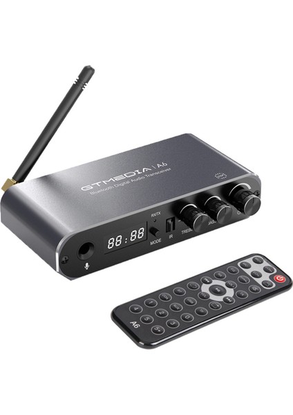 Gtmedıa A6 Bluetooth 5.1 Ses Adaptörü Kablosuz Alıcı ve Verici Uzaktan Kumandalı Tf Kart, USB Disk Destekli (Yurt Dışından) fırsatları