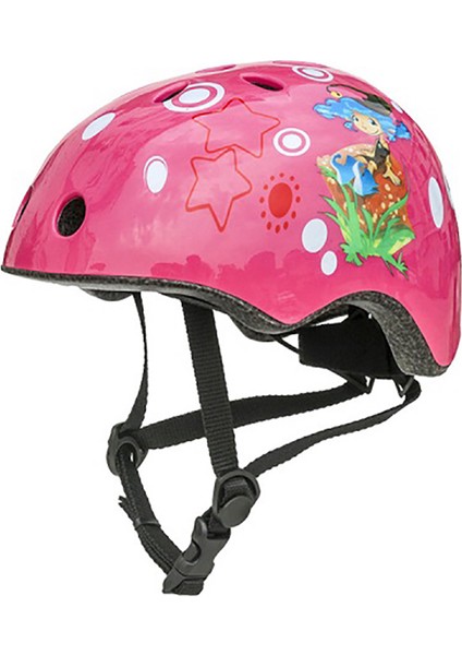 Sevimli Çocuk Bisiklet Kaskı Erkek Kız Ayarlanabilir Güvenlik Konfor Kaskları Çok Sporlu Bisiklet Paten Pembe Karakter Modeli (Yurt Dışından)