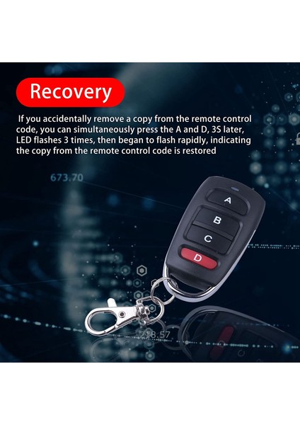5 Evrensel 433 Mhz Klonlama Uzaktan Kumanda Anahtarlık, Kopyaları Uzaktan Kumandalar Yedek Garaj Kapısı Açacağı (Yurt Dışından) fırsatları