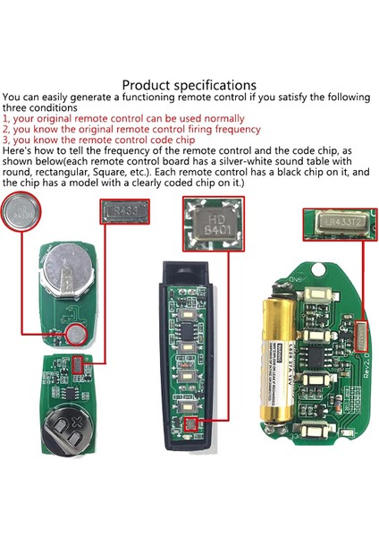 5 Evrensel 433 Mhz Klonlama Uzaktan Kumanda Anahtarlık, Kopyaları Uzaktan Kumandalar Yedek Garaj Kapısı Açacağı (Yurt Dışından) indirimleri