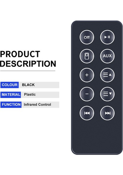 Bose Sounddock 10 SD10 Bluetooth Uyumlu Hoparlör Dijital Müzik Sistemi Için Yeni Uzaktan Kumanda Değiştirme (Yurt Dışından) fiyatları