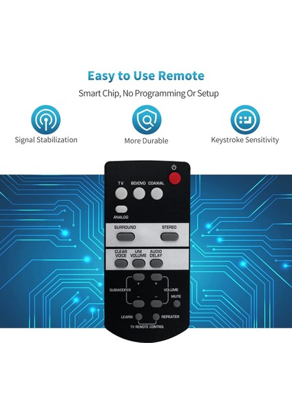 FSR68 ZJ78800 Yamaha Ses Çubuğu Için Uzaktan Kumandayı Değiştirin YAS-103 Yas-93 YAS103 YAS93 (Yurt Dışından) modelleri