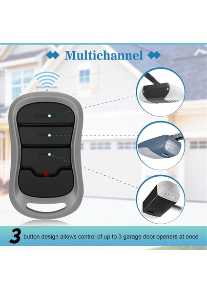 3'lü Paket G3T-A Yedek Genie Garaj Kapısı Açma Kumandası 1997'DEN Günümüze Otomatik Arama 315/390MHZ (Yurt Dışından) fırsatları