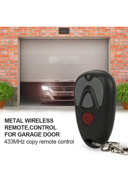 Klonlama Sabit Öğrenme Yuvarlanan Kod 433MHZ Elektrikli Garaj Kapısı Uzaktan Kumandası Çoğaltıcı Anahtarlık 4 Düğmeli Taşınabilir Kapı (Yurt Dışından) modelleri