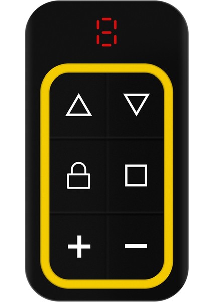 Kanal Çok Frekanslı Garaj Kapısı Uzaktan Kumandası 270-868MHZ Rf Kopyalama Uzaktan Kumandası Frekansı Otomatik Olarak Tanımlar Sarı (Yurt Dışından)