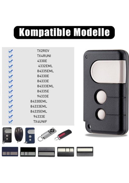 Chamberlain Motorlift Liftmaster TX4RUNI, TX2REV, 84335EML, 94333E,433.92MHZ Için 2 Adet Garaj Kapısı Açma Uzaktan Kumandası (Yurt Dışından) indirimleri