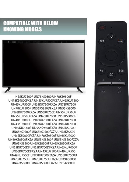 BN59-01242A Samsung Tv Için Sesli Mavi Dişli Uzaktan Kumanda N55KU7500F UN78KS9800 UN78KS9800F UN78KS9800FXZA (Yurt Dışından) fiyatları