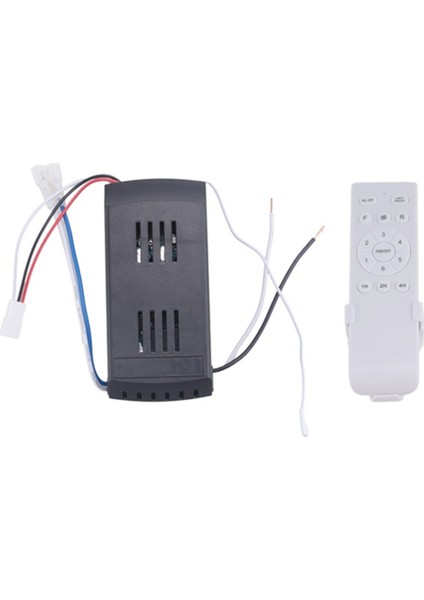 Evrensel Tavan Vantilatörü Uzaktan Kumanda Kiti 50W 6 Hızlı Zamanlama Fonksiyonlu Dc Tavan Vantilatörleri ve Işıkları Için Yedek Uzaktan Kumanda (Yurt Dışından)