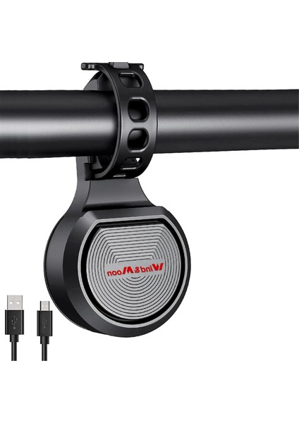 Wınd&moon Bisiklet Zili Su Geçirmez Korna Zilleri Taşınabilir USB Şarjlı Güvenlik Elektrikli Dağ Bisikleti Korna Alarmı Yüksek Sesli Zil-B (Yurt Dışından) fırsatları