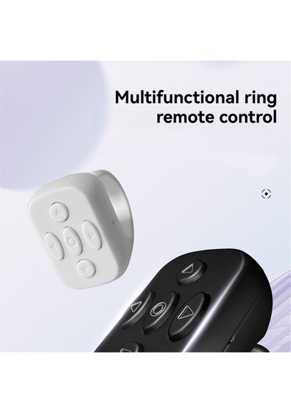 Kablosuz Bluetooth Air Mouse Mobil Selfie Lazy Anında Uzaktan Kumanda Halka Müzik Video Denetleyicisi Dizüstü Telefon A (Yurt Dışından)