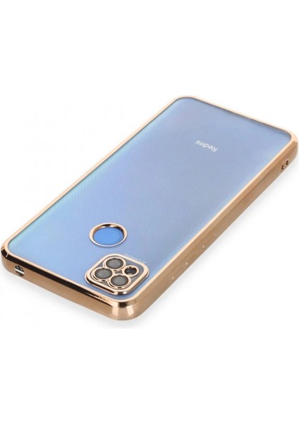Xiaomi Redmi 9c Kılıf Razer Lensli Silikon - Gold (K95) modelleri
