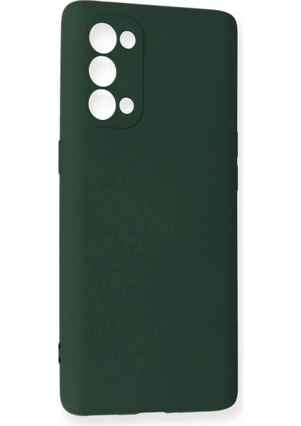 Oppo Reno 5 Pro Kılıf Nano Içi Kadife Silikon - Koyu Yeşil (K95) fiyatları