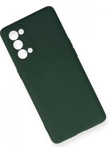 Oppo Reno 5 Pro Kılıf Nano Içi Kadife Silikon - Koyu Yeşil (K95) modelleri