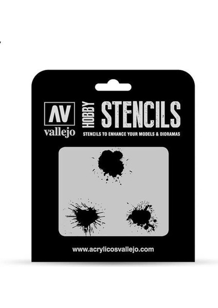 ST-TX005 1/35 Boya Lekeleri Desenli Esnek Boya Şablonu modelleri