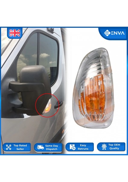 Master Iıı 2009- Ayna Sinyali Sarı Sol Oem No (261652475R)
