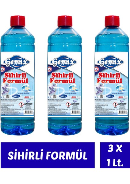 Sihirli Formül Mavi Su Fayans Derz Temizleyici 1000 ml 3 Adet