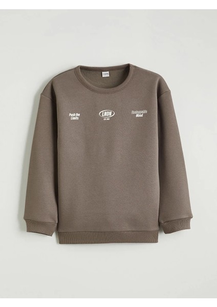 Lcw Kids Kahverengi Bisiklet Yaka Erkek Çocuk Eşofman Takımı fiyatları