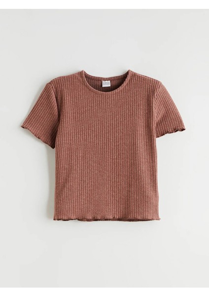 Lcw Kids Pembe Bisiklet Yaka Kız Çocuk Tişört ve Pantolon fiyatları