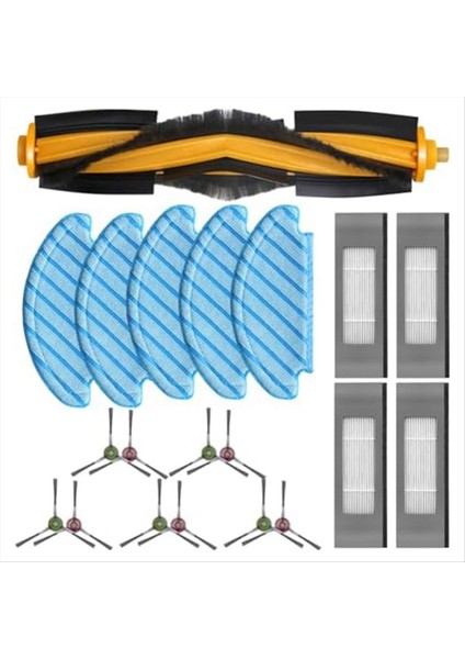 Ecovacs Deebot N10 N10 Plus Robot Vacuma Seğriçi Ana Sınak Fırch Hepa Filtre Mop Kumaş Değiştirme Parçaları (Yurt Dışından)