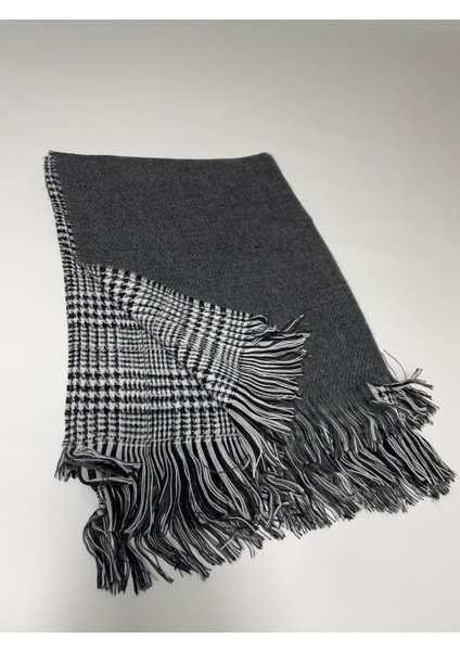 Yünlü Şal – Çift Taraflı Ekose Desenli Kalın Kışlık Şal modelleri