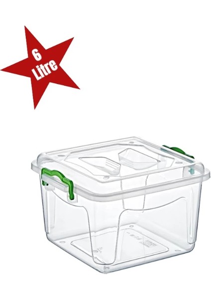 Şeffaf Saklama Kutusu 6 Litre