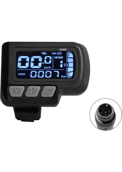 EN06 LCD Bisiklet Ekran Ölüm Metre Hız Konnektörü 6pın Su Tabanı Tel 24V 36V 48V Elektrikli Bisiklet Ekran Paneli (Yurt Dışından) fiyatları