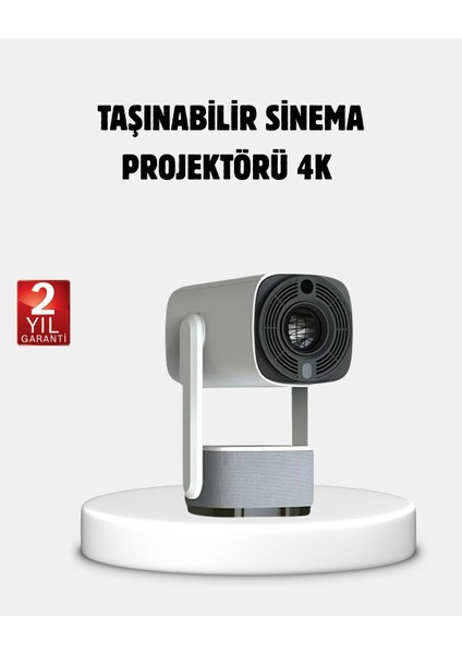 Hd 720P Projeksiyon Cihazı – Geniş Ekran, 10.000 Saat Ampul Ömrü, Ev Sineması Deneyimi