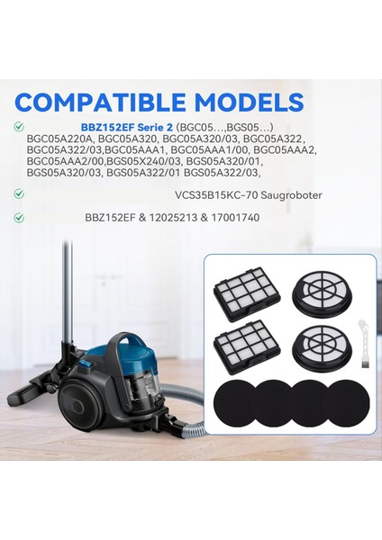 Bosch Serisi 2 Vakum Süpürge BGC05A220A, BGC05A320, BGS05AAA2/01, BGS05A220/02 Hepa Filtre Motor Koruma Filtresi (Yurt Dışından) indirimleri
