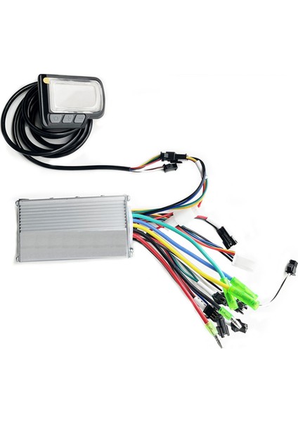 Ebike Denetleyici Kiti Elektrikli Bisiklet E Scooter Aksesuarları Parça Fırçasız Motor LCD Ekran Panel Ekran 24V 36V 48V 250W (Yurt Dışından)
