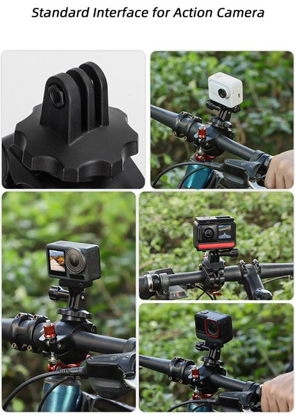 ACTION4/GOPRO12 Bisiklet Kelepçesi Için Airtag Çok Fonksiyonlu Taşınabilir Tutucu Için 360 Derece Dönen Çok Tüp (Yurt Dışından) modelleri