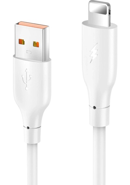 DC64 USB To Lightning 1m 3.0A Hızlı Şarj Kablo - BEYAZ-(5796) - I55H60N0-9A75VS
