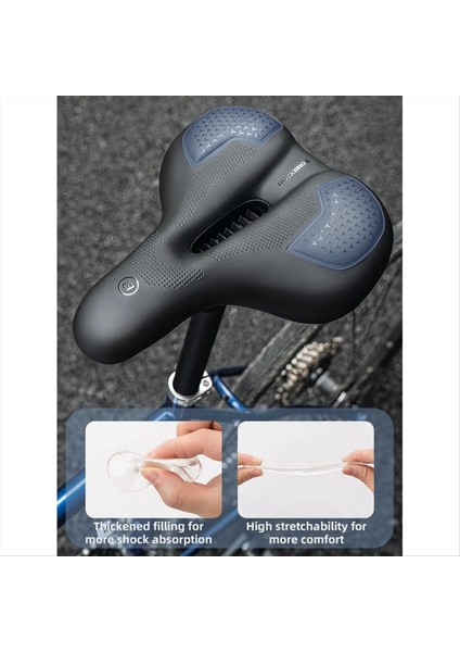 Rockbros Bike Sele Jel Koltuk Kapağı Şok Geçirmez Bisiklet Koltuğu Pu Deri Deri Dövme Nefes Alabilir Kalınlaştırılmış Sünger Bisiklet Güvenlik Koltuğu (Yurt Dışından) fiyatları