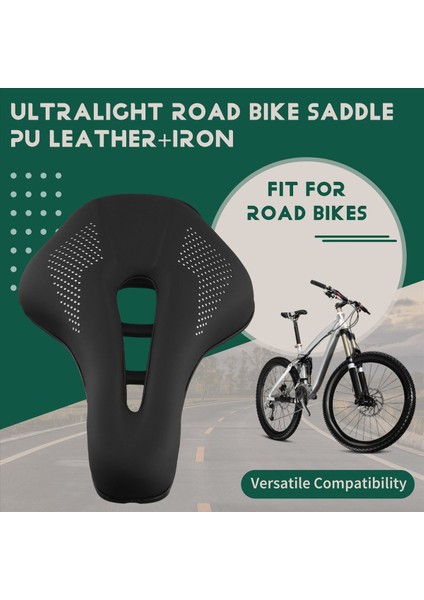 Ultralight Yol Bisiklet Eyer Kısa Burun Bisiklet Koltuğu Pu Deri Içi Boş Prostatik Eyer Bisiklet Parçaları Siyah (Yurt Dışından) fırsatları