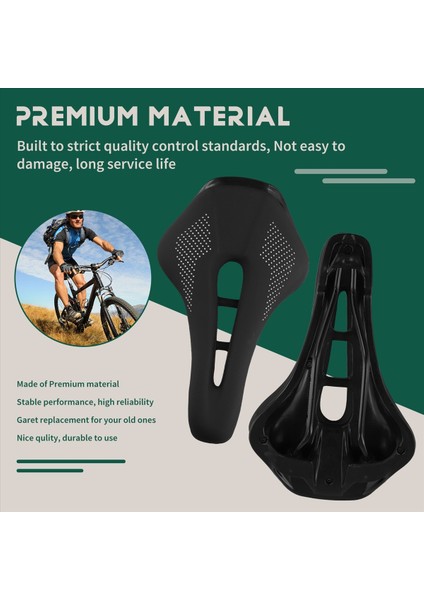 Ultralight Yol Bisiklet Eyer Kısa Burun Bisiklet Koltuğu Pu Deri Içi Boş Prostatik Eyer Bisiklet Parçaları Siyah (Yurt Dışından) indirimleri