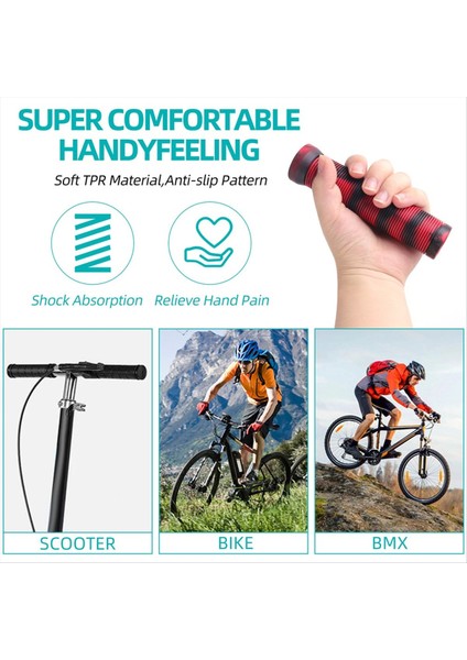 1 Çift Bisiklet Gidon Tutamakları Kapak Kaymaz Kauçuk Gidon Kapağı 22 2mm Gidon Scooter Kruvazör Yol Kentsel B (Yurt Dışından) indirimleri