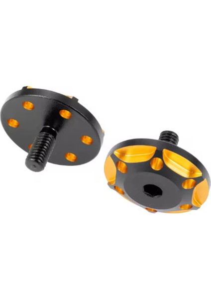 2pcs Metal M3 Kuyruk Kanadı Conta Sabitleme Vidaları 1/8/1/10 Rc Araba Yükseltme Parçaları Aksesuar Stili B Gold Sılde (Yurt Dışından)