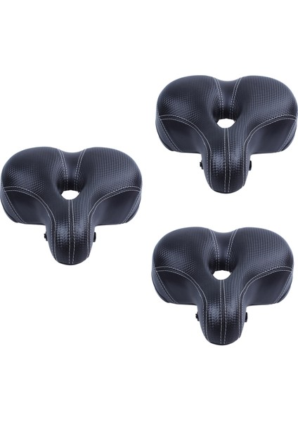 3x Bisiklet Bisiklet Büyük Serseri Eyer Koltuk Yolu Mtb Bisiklet Geniş Yumuşak Ped Konfor Yastığı (Yurt Dışından)