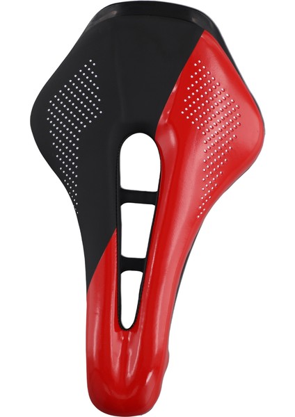 Ultralight Yol Bisiklet Eyer Kısa Burun Bisiklet Koltuğu Pu Deri Içi Boş Prostatik Eyer Bisiklet Parçaları Siyah Kırmızı (Yurt Dışından)