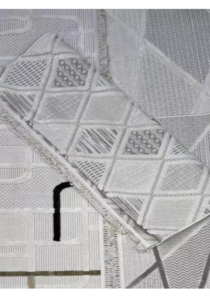 Soho 1086 Gri Dekoratif Sisal Bukle Iskandinav Dokuma Mutfak Yatak Odası Salon Yolluk Kesme Halısı fırsatları