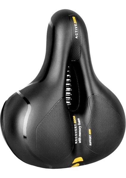 Içi Boş Nefes Alabilen Bisiklet Eyer Dağ Yol Bisiklet Eyer Şok Emici Rahat Büyük Popo Bisiklet Koltuğu Sarı (Yurt Dışından)
