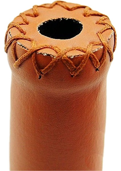 2x Çift Vintage Deri Bisiklet Tutamakları Trekking Gidonları Kapak Rengi Kahverengi (Yurt Dışından) modelleri