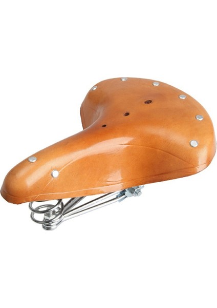 Yumuşak Retro Bisiklet Koltuğu Cowhide Saddles Retro Bisiklet Koltuğu Erkek Kadın Bisiklet Eyer Konforu Bisiklet Bisiklet Koltuğu (Yurt Dışından)