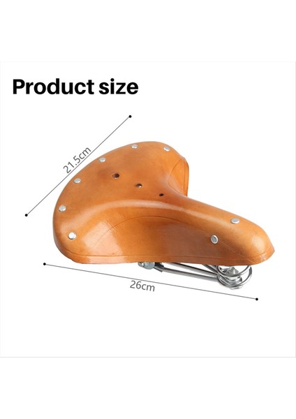 Yumuşak Retro Bisiklet Koltuğu Cowhide Saddles Retro Bisiklet Koltuğu Erkek Kadın Bisiklet Eyer Konforu Bisiklet Bisiklet Koltuğu (Yurt Dışından) indirimleri