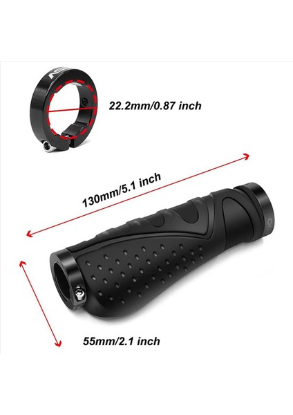 4x Astro Ergonomik Bisiklet Tutuşları Mountain Bisikleti Kaymaz Tutma Kolu 22 2mm Bisiklet/dağ Bisikleti/scooter Black Için (Yurt Dışından) fırsatları